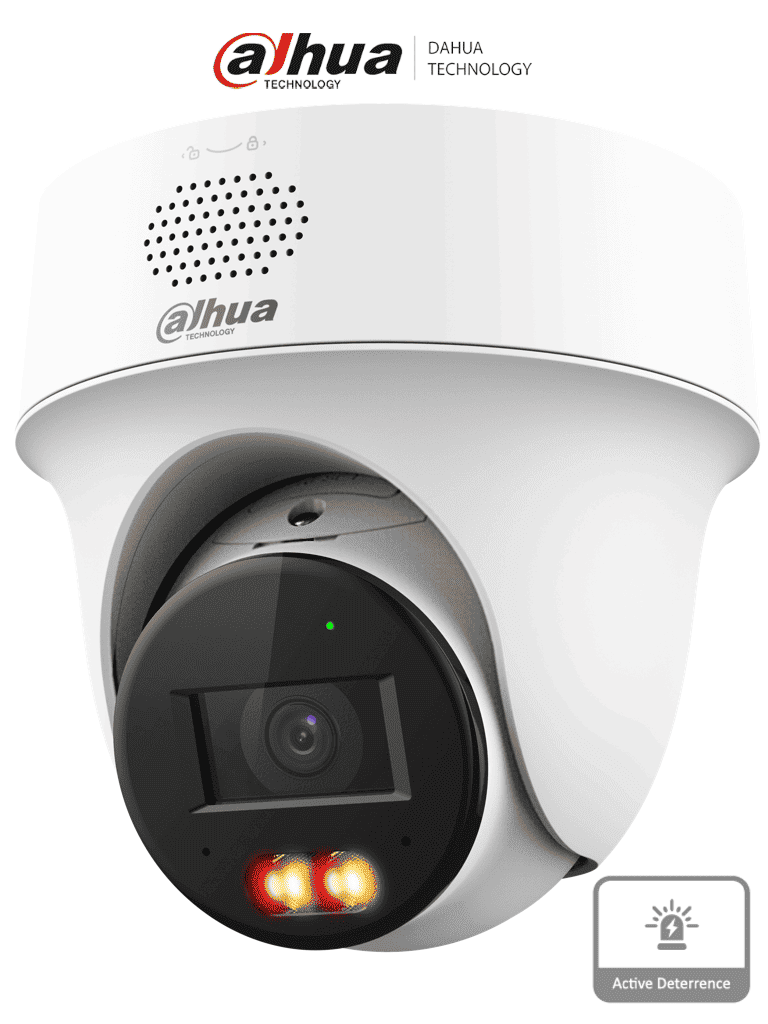 DAHUA IPC-PT1439H-PV-0280B - Cámara PT IP domo de 4 Megapixeles / Lente de 2.8 mm/ 30 Metros de Iluminación Dual Inteligente/ Audio dos vías/ Detección de humanos y vehículos/ Protección Perimetral/ Disuasión activa/ PoE/ IP66/ DAHUA IPC-PT1439H-PV-0280B - Cámara PT IP domo de 4 Megapixeles / Lente de 2.8 mm/ 30 Metros de Iluminación Dual Inteligente/ Audio dos vías/ Detección de humanos y vehículos/ Protección Perimetral/ Disuasión activa/ PoE/ IP66/